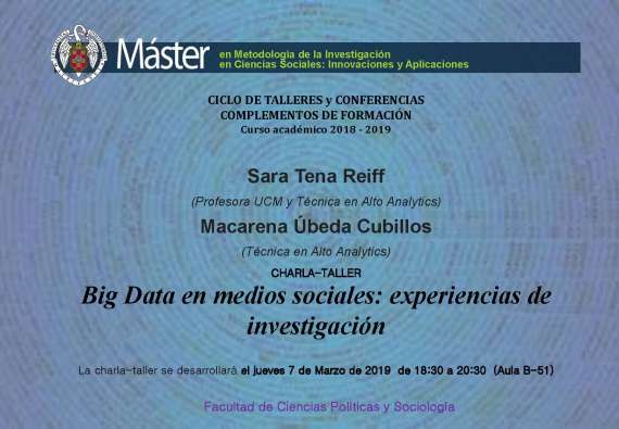 Big Data en medios sociales: experiencias de investigación